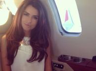 Natalia Siwiec robi sobie zdjęcia w prywatnym samolocie